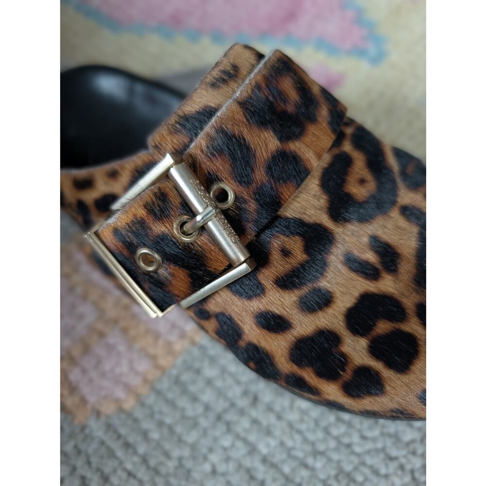 ALL SAINTS Venus Leopard Print Mule Slip On Shoes Sz 7 - Picture 4 of 8